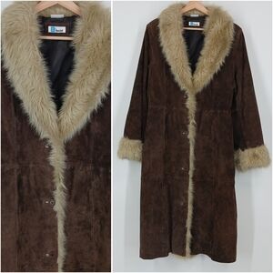 B Lucid Suede Penny Lane Coat